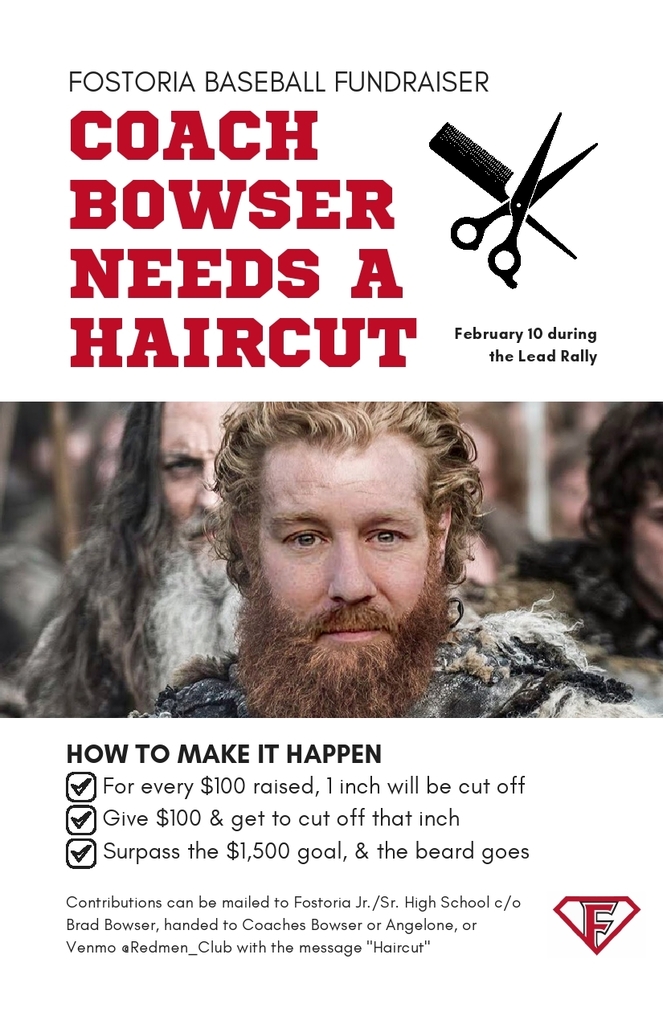 Coach Bowser haircut flyer